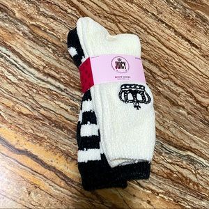 JUICY COUTURE | Soft Cozy Time Lounge Knitted Crew Socks